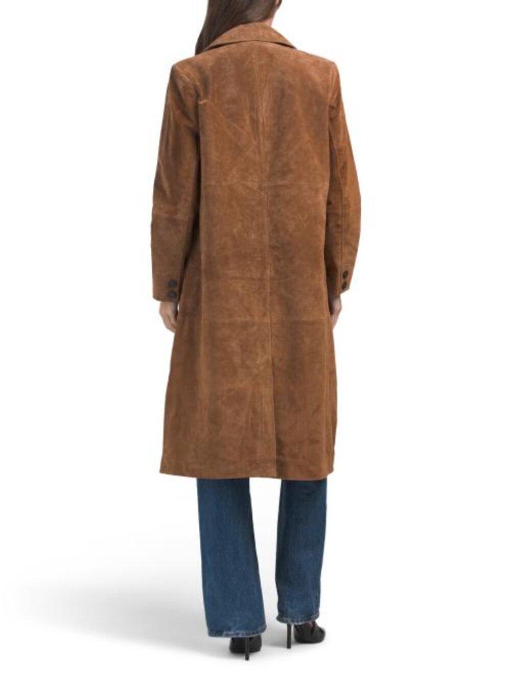 NVLT Suede Longline Blazer Jacket - Picture 2 of 3